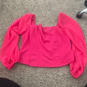 Hot pink croptop